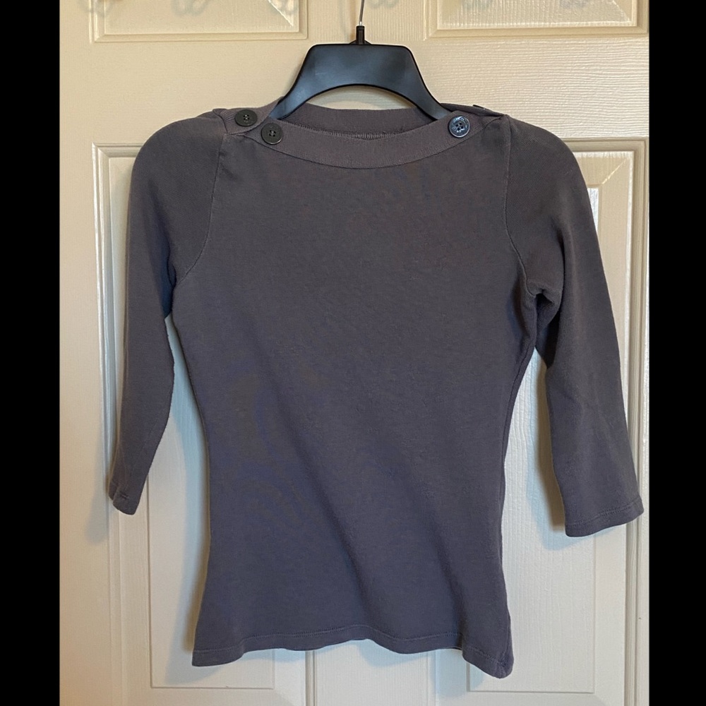 Zara grey 3/4 sleeve sweater
